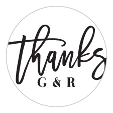 Our simple Sweet Simplicity Wedding Stickers are perfect to decorate any wedding suite!