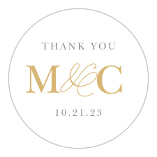 The Completely Centered logo square is the perfect finishing touch for this or any wedding invitation set.