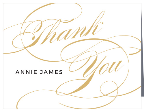 Shining Simplicity Bridal Shower Thank You Cards