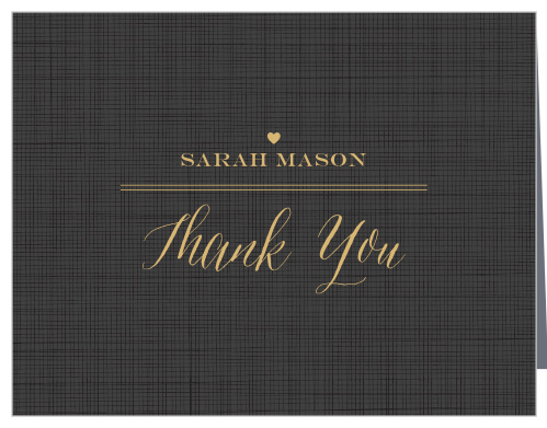 Simple Chic Bridal Shower Thank You Cards