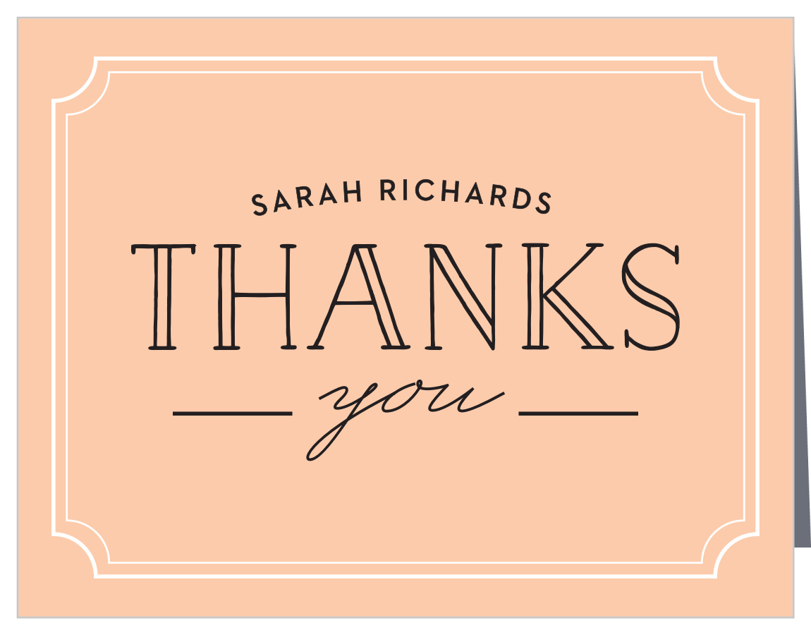 Clean Typography Baby Shower Thank You Cards