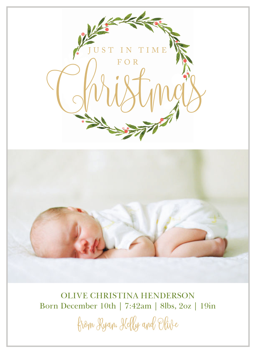 Baby Berries Christmas Cards