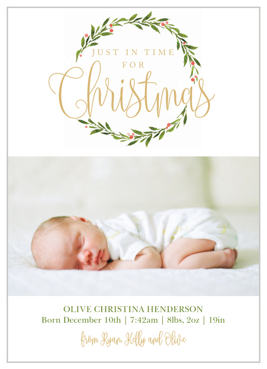 Spread the news of the best gift of all with our Baby Berries Christmas Cards.