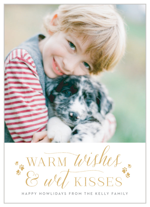 Show your love for all the members of the family with our Family Dog Holiday Cards.