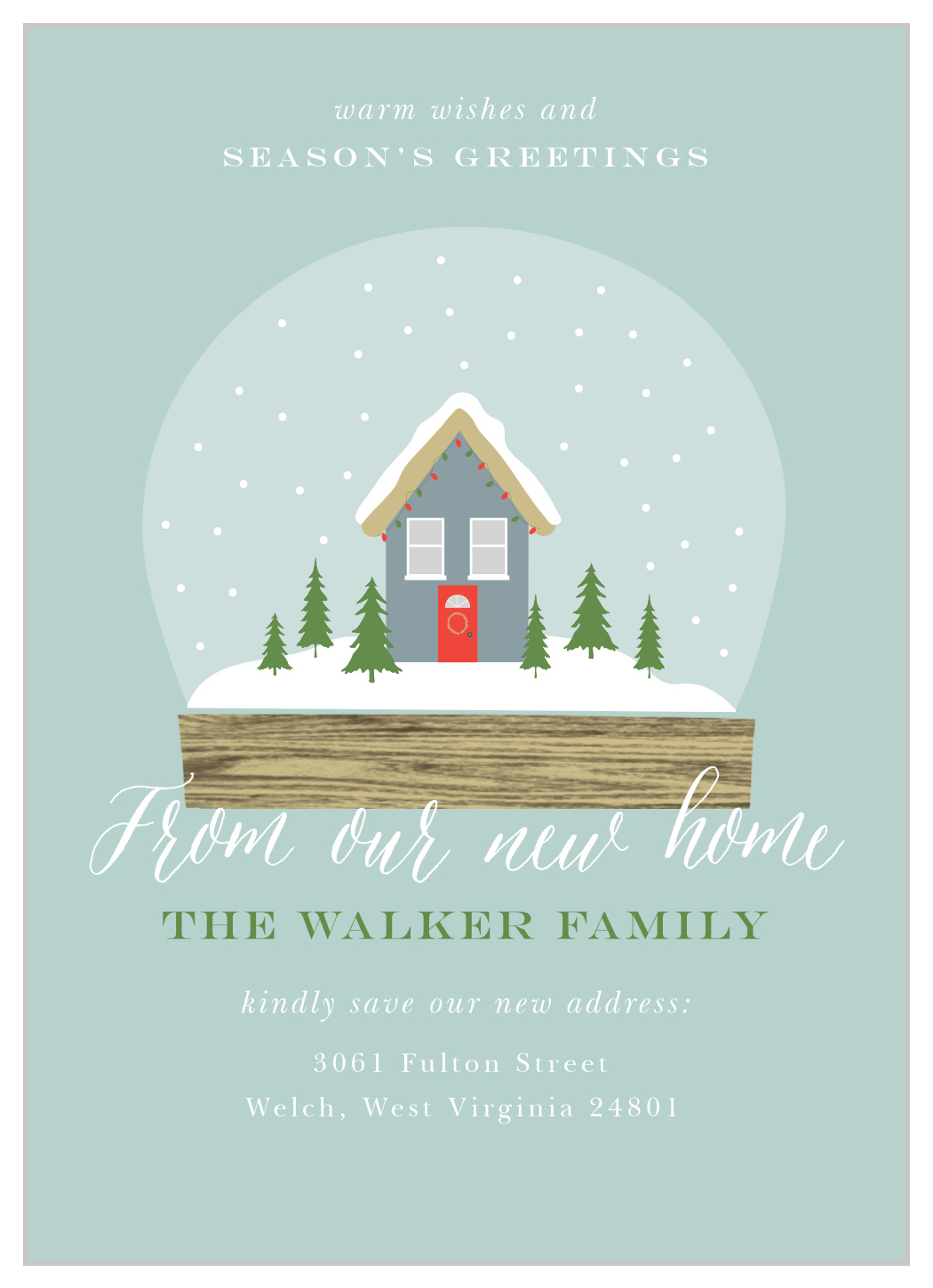 Snowglobe House Holiday Cards