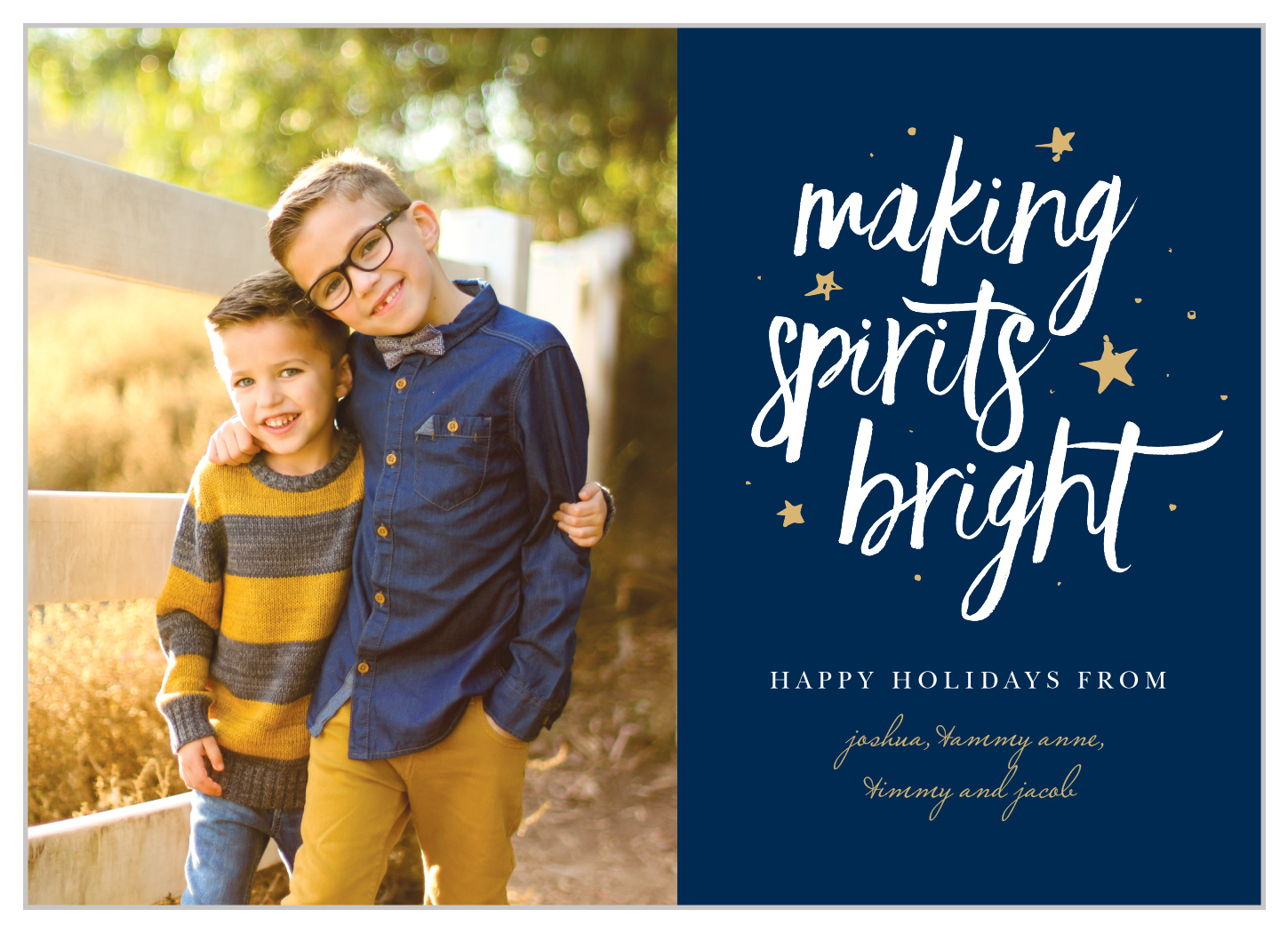 Starry Spirits Holiday Cards