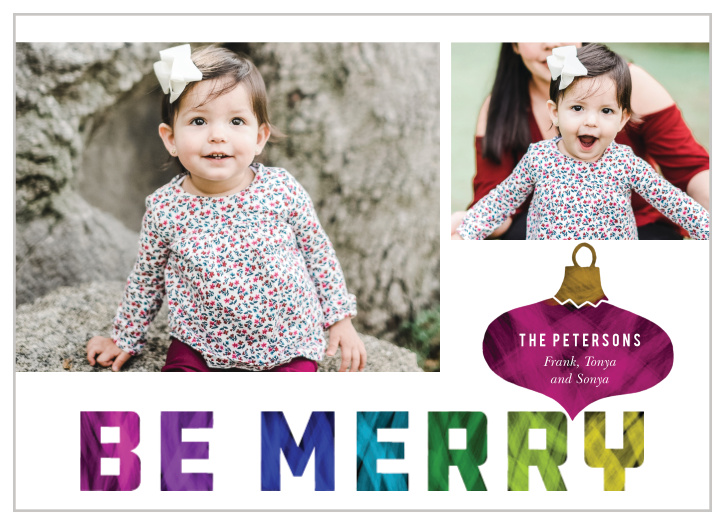 Our Colorful Ornament Christmas Cards will make your holiday season bright.