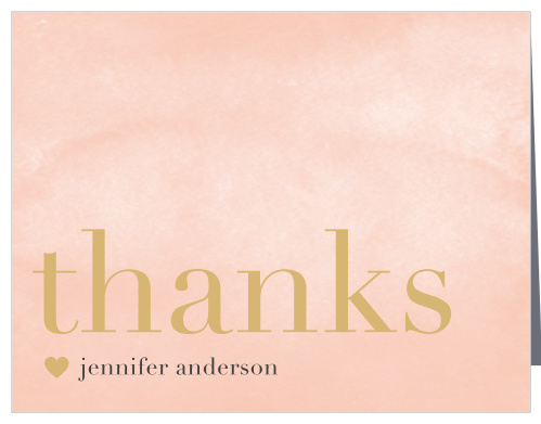 Ka-Ching! This glamorous thank you card is the perfect way to show your gratitude, with its customizable text, fonts, and colors!