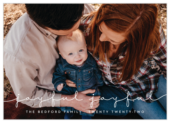 Our Handwritten Overlay Holiday Cards are the perfect minimal card for this holiday season.