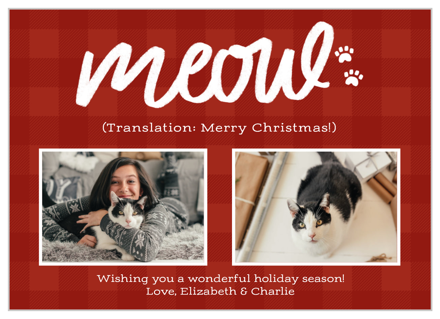 Merry Meow Christmas Cards