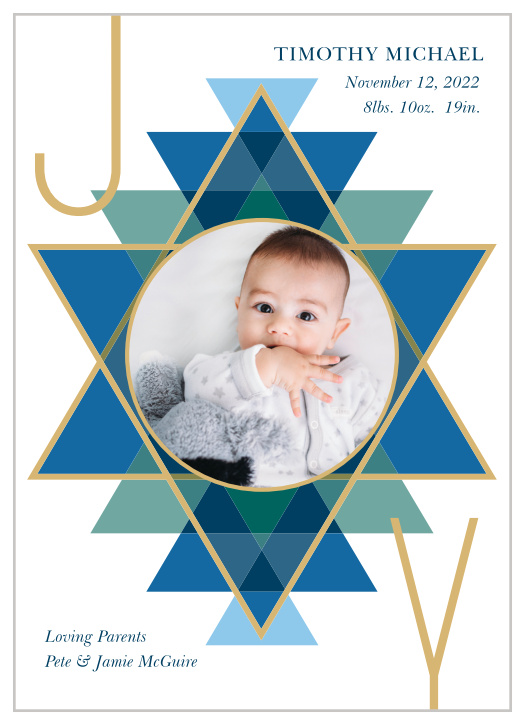 Our Hanukkah Baby Hanukkah Cards are a gorgeous way to send your holiday joy to your nearest and dearest friends and family.