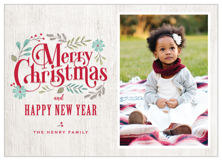 Our Vintage Wooden Sign Christmas Cards will bring the spirit of Christmas to everyone to you send them to.