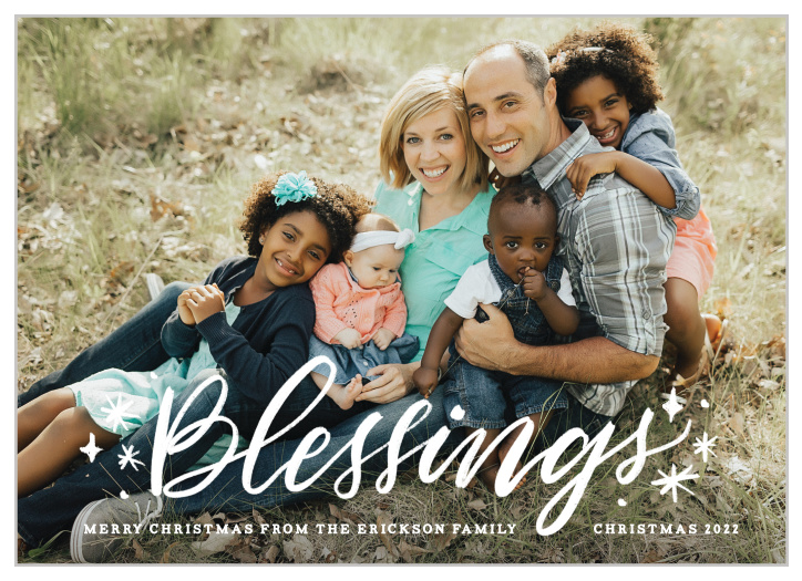 Our Many Blessings Christmas Cards are a great way to show your appreciation for what life has brought you and yours.