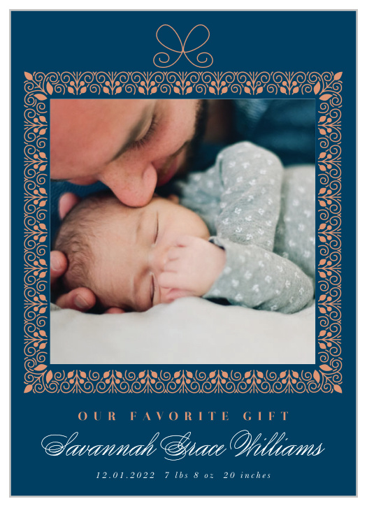 Let your friends and family see your newborn this holiday season with our Greatest Present Holiday Cards.