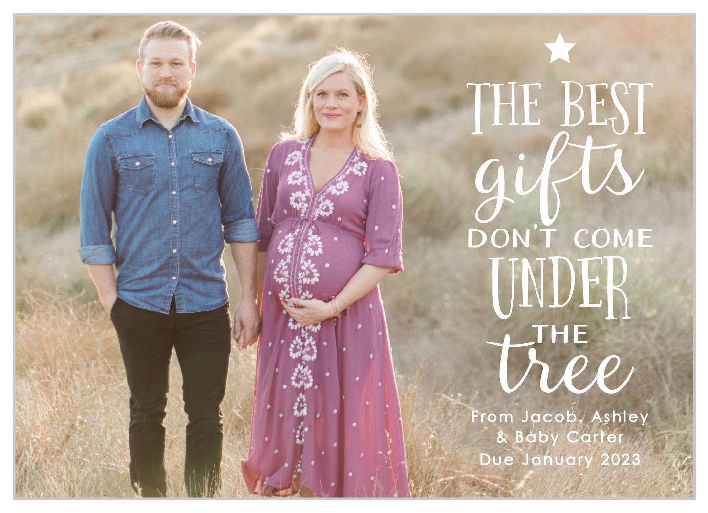 Pregnancy Gift Christmas Cards
