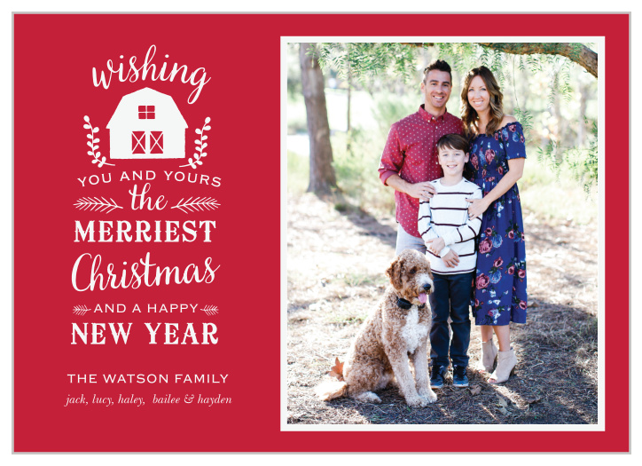 Our Farm House Christmas Cards have a classic rustic feel that everyone will admire.
