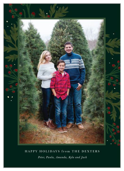 Our Country Berries Holiday Cards are festive yet formal, and a perfect choice for the holidays.
