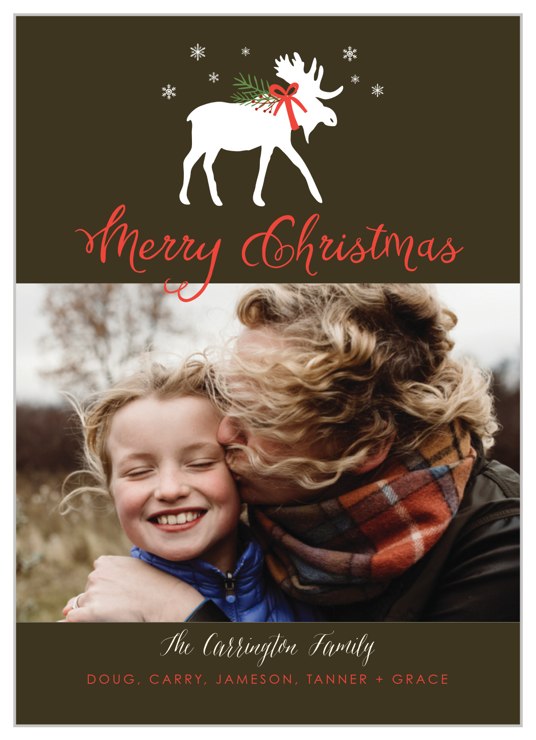Merry Moose Christmas Cards