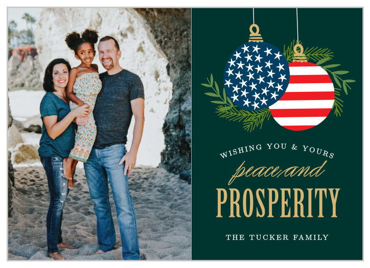 Our Patriotic Peace Holiday Cards brings the spirit of the holiday, as well as the spirit of freedom.