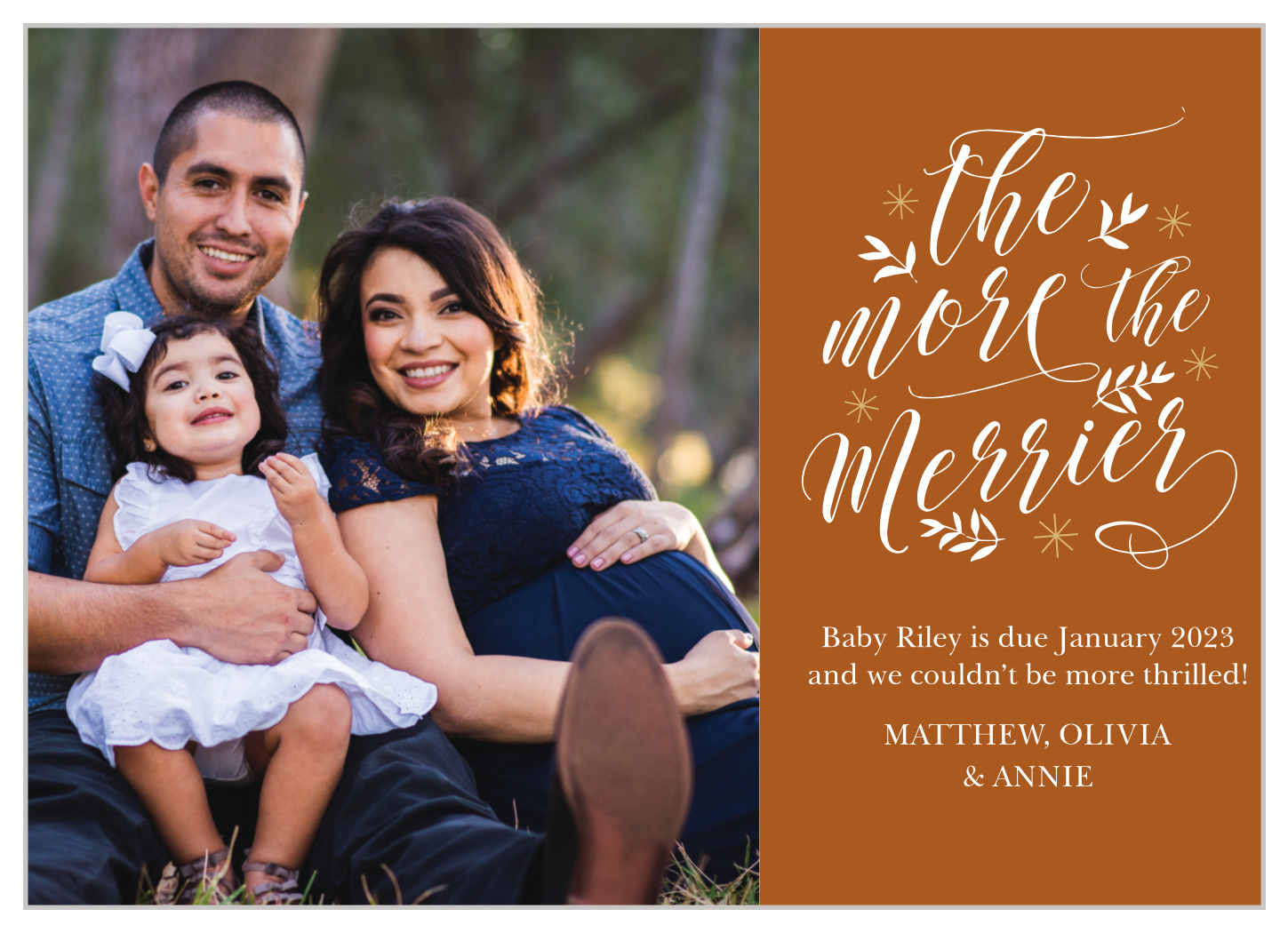 Merry & Pregnant Christmas Cards