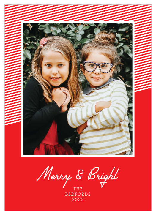 Our Retro Stripes Christmas Cards are bold and beautiful, perfect for this holiday season.
