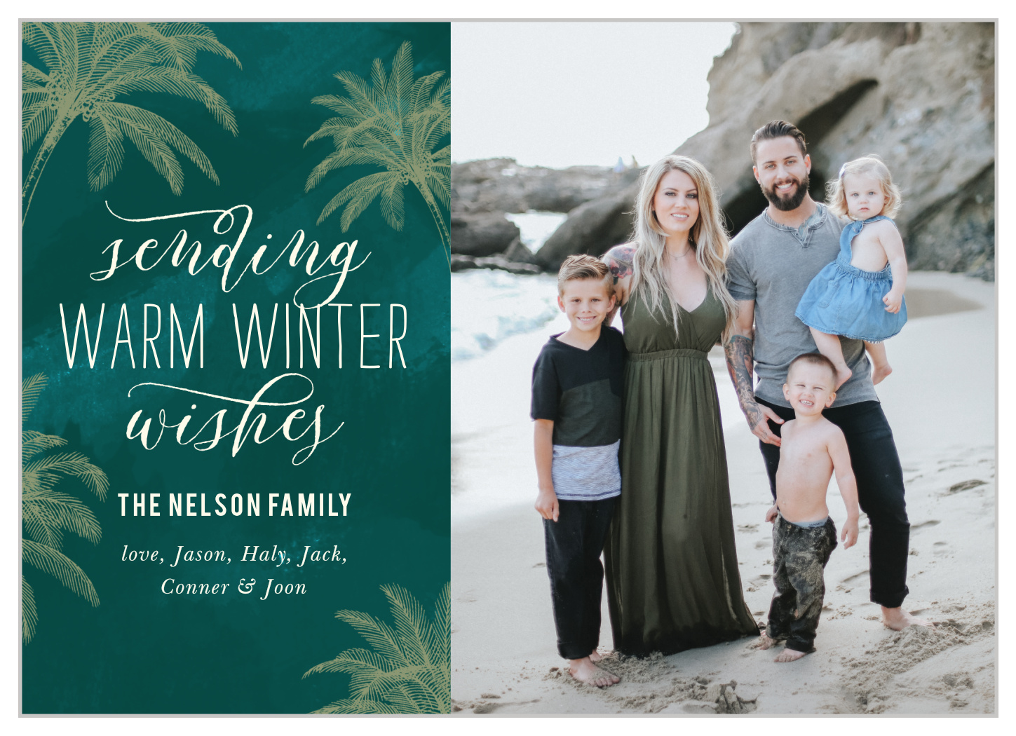 Palm Tree Wishes Holiday Cards