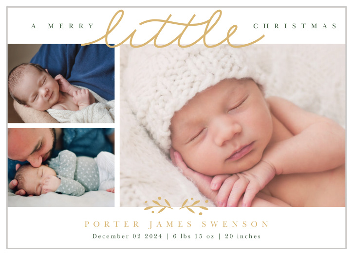 Our Little Present Christmas Cards are the perfect way to announce your newest little present this christmas season!
