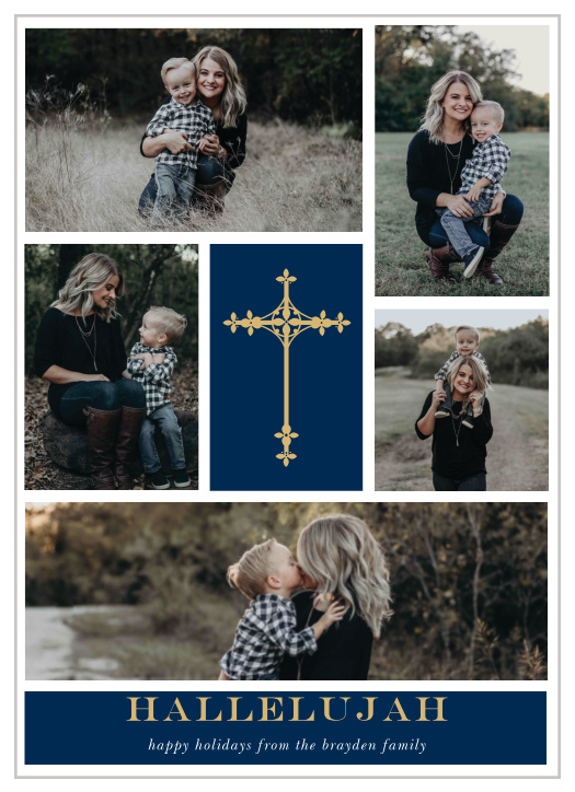 Our Holy Cross Christmas Cards are designed to have your family surrounded by your faith.