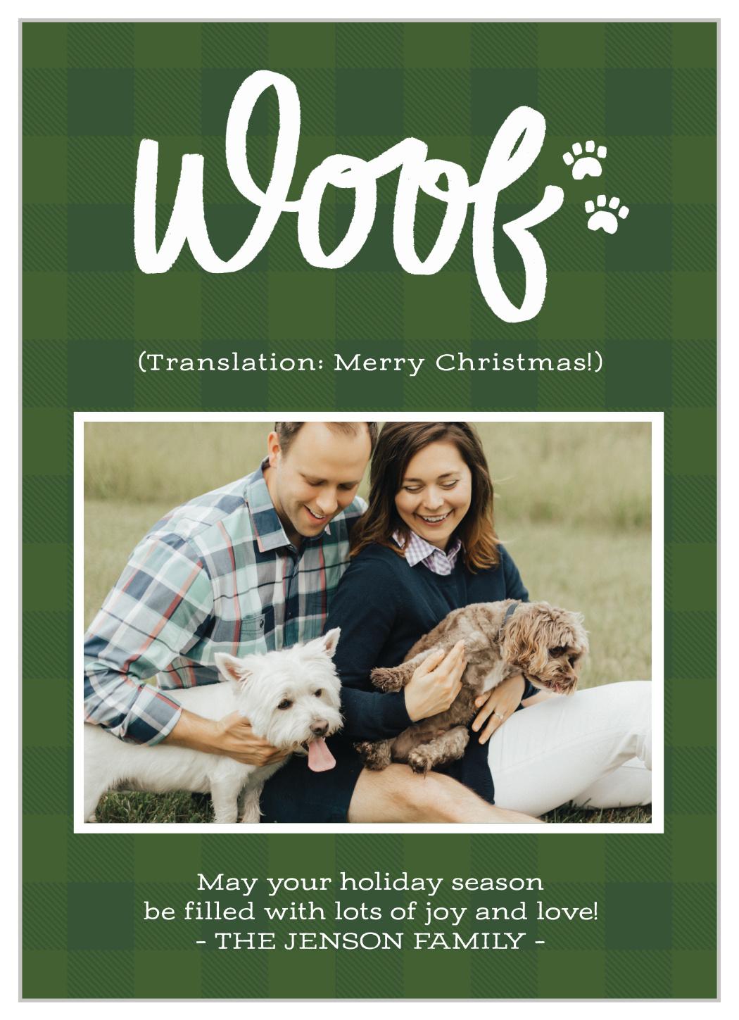 Puppy Woof Christmas Cards
