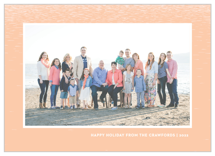 Send some sunshine this holiday season with our Warm Beach Holiday Cards.