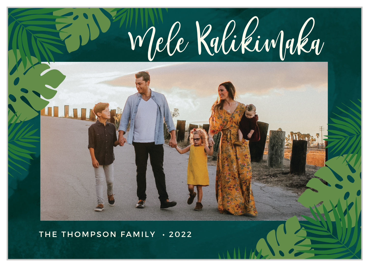 Tropical Vacation Christmas Cards