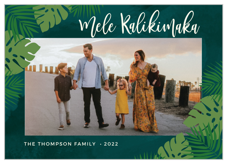 Our Tropical Vacation Christmas Cards are perfect for those who will be vacationing over the holidays, as well as for those who live in warm destinations!