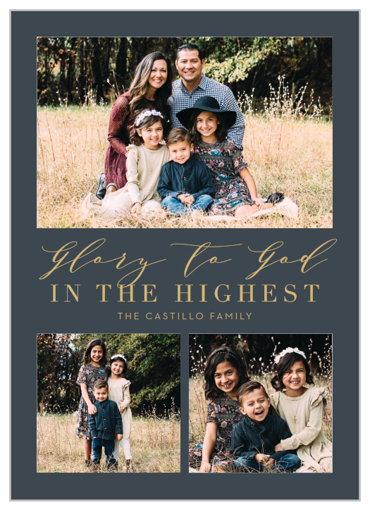 Spread the true meaning of Christmas with our Glory to God Christmas Cards.