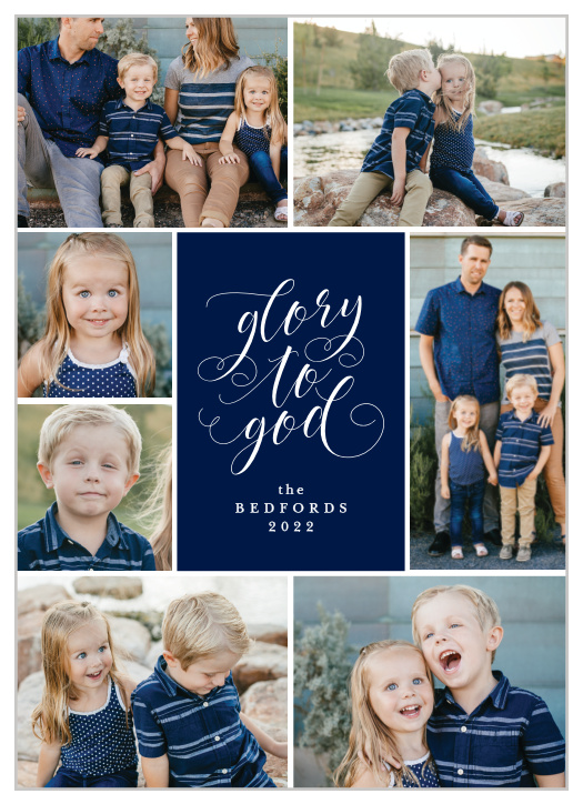 Show the many beautiful sides of your family with our Good Glory Christmas Cards.