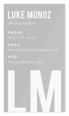 Our larger-than-life Bold Initials Clear Business Cards guarantee that potential clients remember your name and look to you when the time comes. With your name and initials surrounding the rest of your contact details, these cards contain the information your clients need in the style that you want.