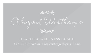 Our Laurel Embrace Clear Business Cards are at once undeniably professional and irresistibly personable.