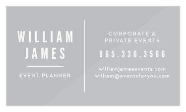 Your presentation of yourself and your business is a gorgeous blend of modern design and minimalism with our Modern Event Clear Business Cards. Your name is highlighted clearly to the left in bold lettering, surrounded by your business details in neat print.