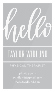Turn your personal greeting into a professional opportunity with our stunning Big Hello Clear Business Cards.