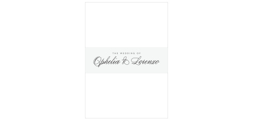 Our Damask Border Wedding Belly Bands ensure all of your cards will stay organized together in style.