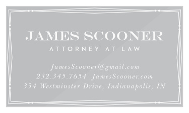 Our Deco Border Clear Business Cards feature a decorative frame that borders your business details.