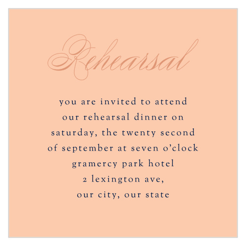 Our Indian Paisley Rehearsal Cards are a perfect way to let your most important guests know about your rehearsal.