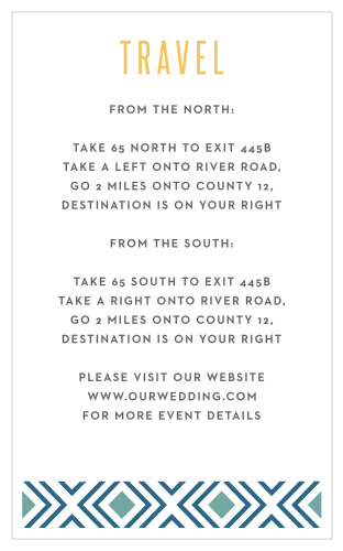 Guide your guests to the venue of your dreams with our lovely Bohemian Beach Direction Cards. With a simple, easy-to-read typography and overall design focused on minimalism, these cards look at-home anywhere you are: whether it's a beach or a chapel.