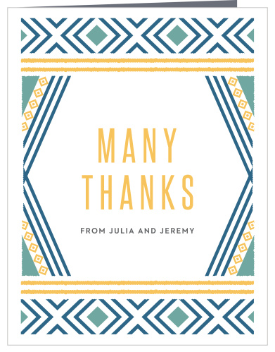 Turn your gratitude into something tangible for your guests to hold with our Bohemian Beach Wedding Thank You Cards.