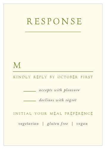Our Celtic Knot Response Cards are a perfectly simple way for you and your potential guests to communicate.