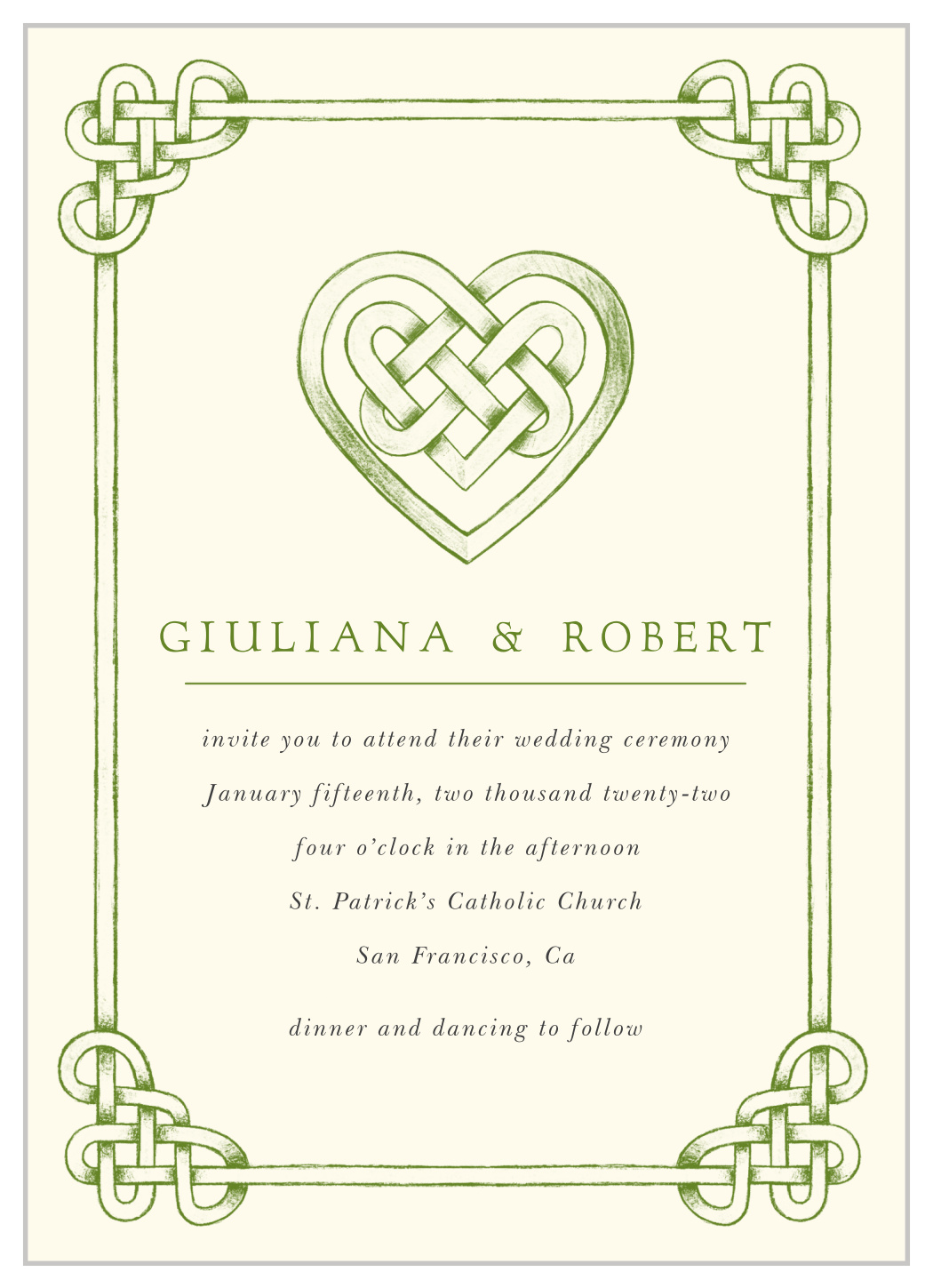 Celtic Knot Wedding Invitations