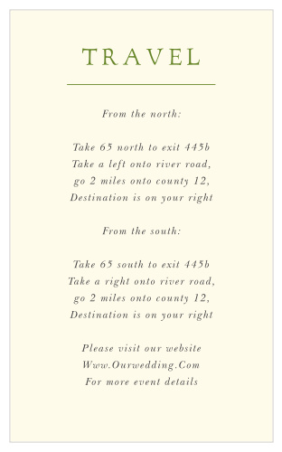 Our Celtic Knot Direction Cards are a perfectly simple way to keep your guests from getting lost.