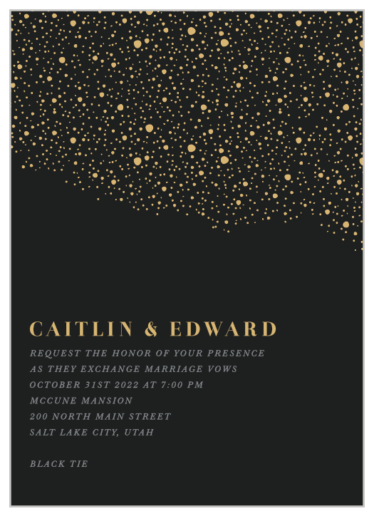 Our Gothic Halloween Wedding Invitations are reminiscent of an eerie October evening.