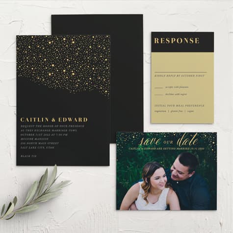 Gothic Halloween Wedding Invitations