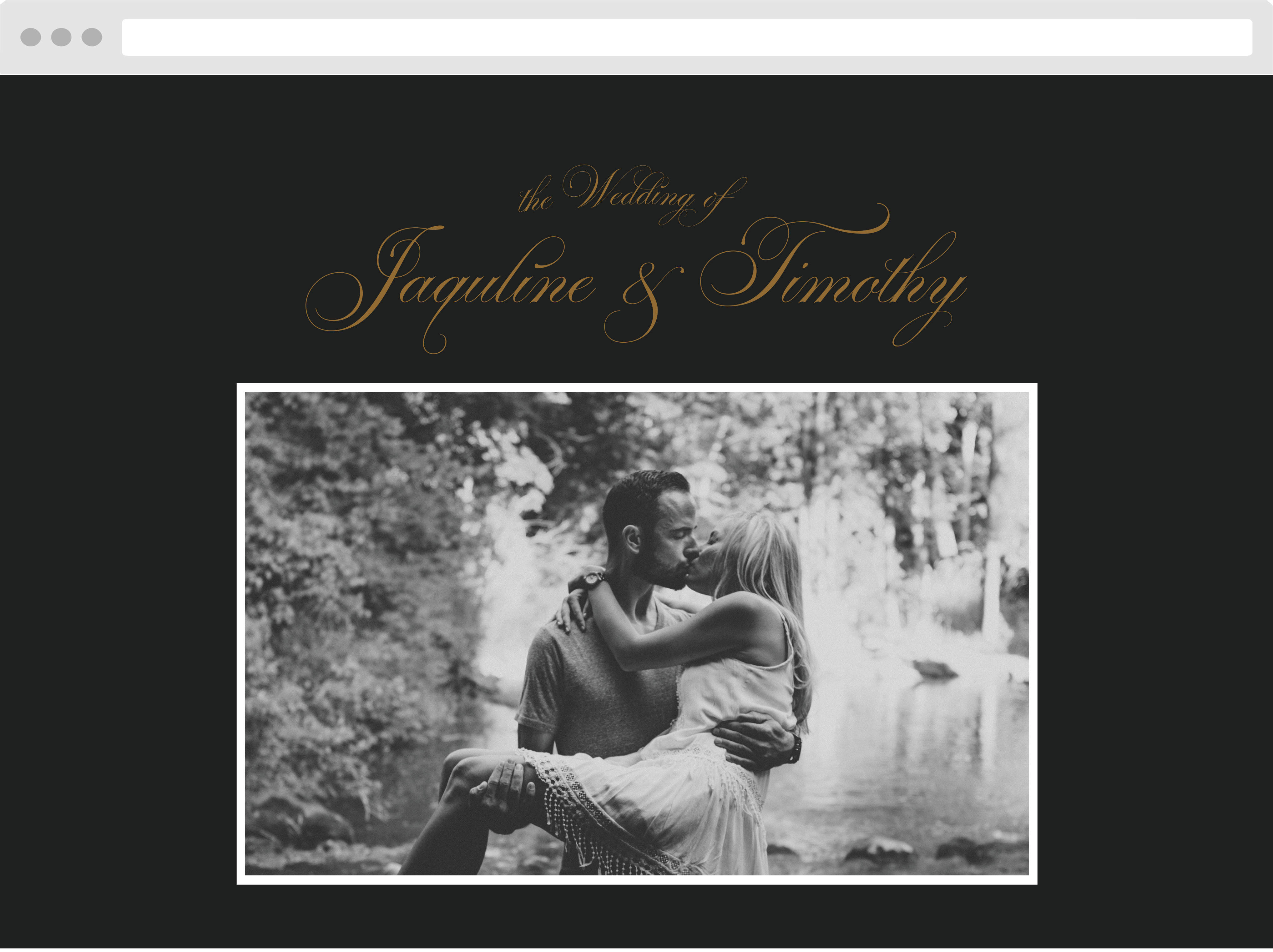 Vintage Dracula Wedding Website