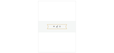 Be sure your cards stay neatly organized en route to your guests when you use our Contemporary Banner Wedding Belly Bands.